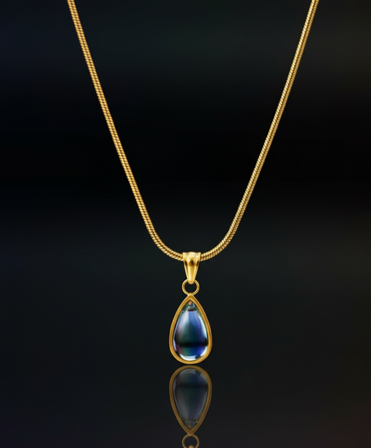 Mystical Teardrop Iridescent Necklace